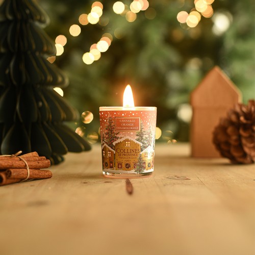 Weihnachtsduftkerze Zimt-Orange 75g