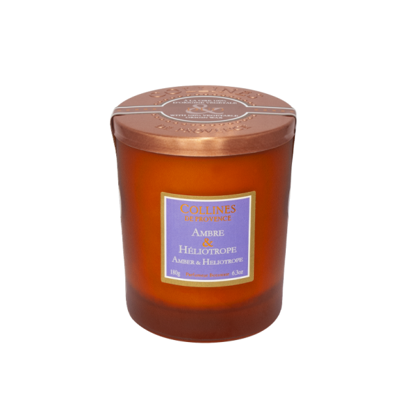 Amber & Heliotrope Scented Candle