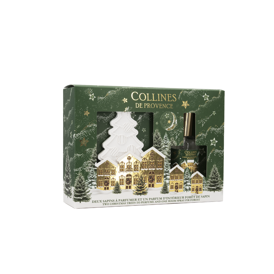 Gift Box Room Spray 50ml Fir Forest + 2 Fir Ceramic