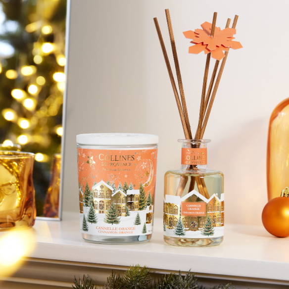 Parfümierte Kerze Weihnachten Zimt Orange