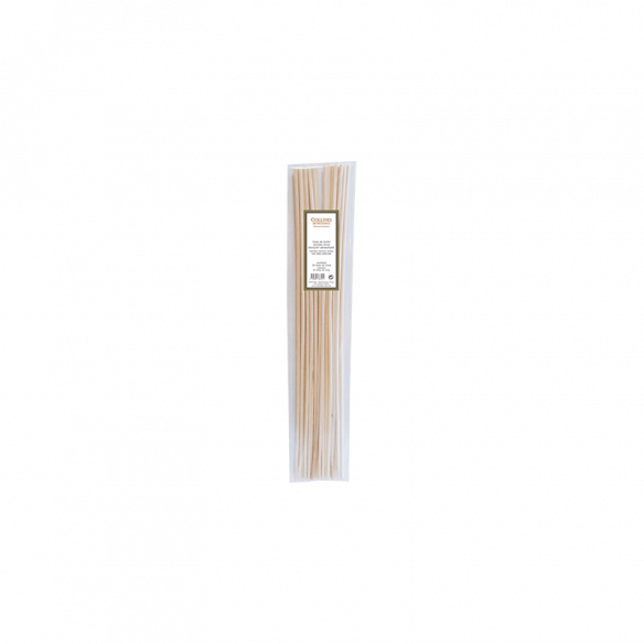 Sachet 20 Tiges de Rotin blanc 21 cm